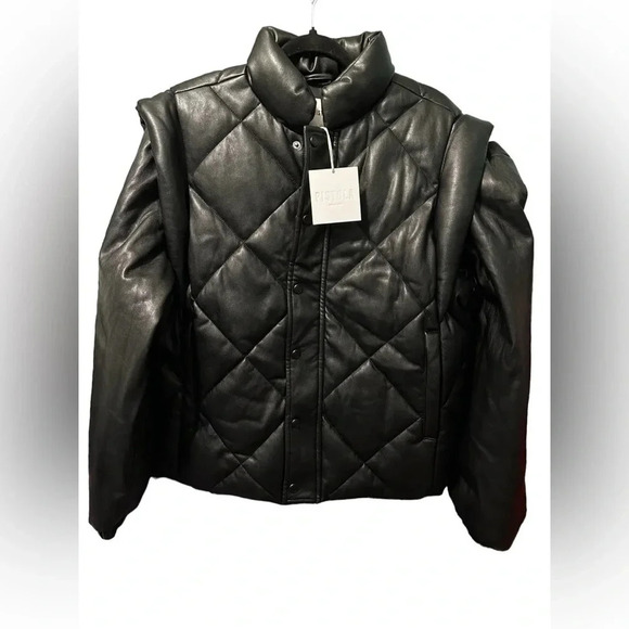 Pistola NWT Callista convertible puffer vest jacket in noir - Picture 7 of 7